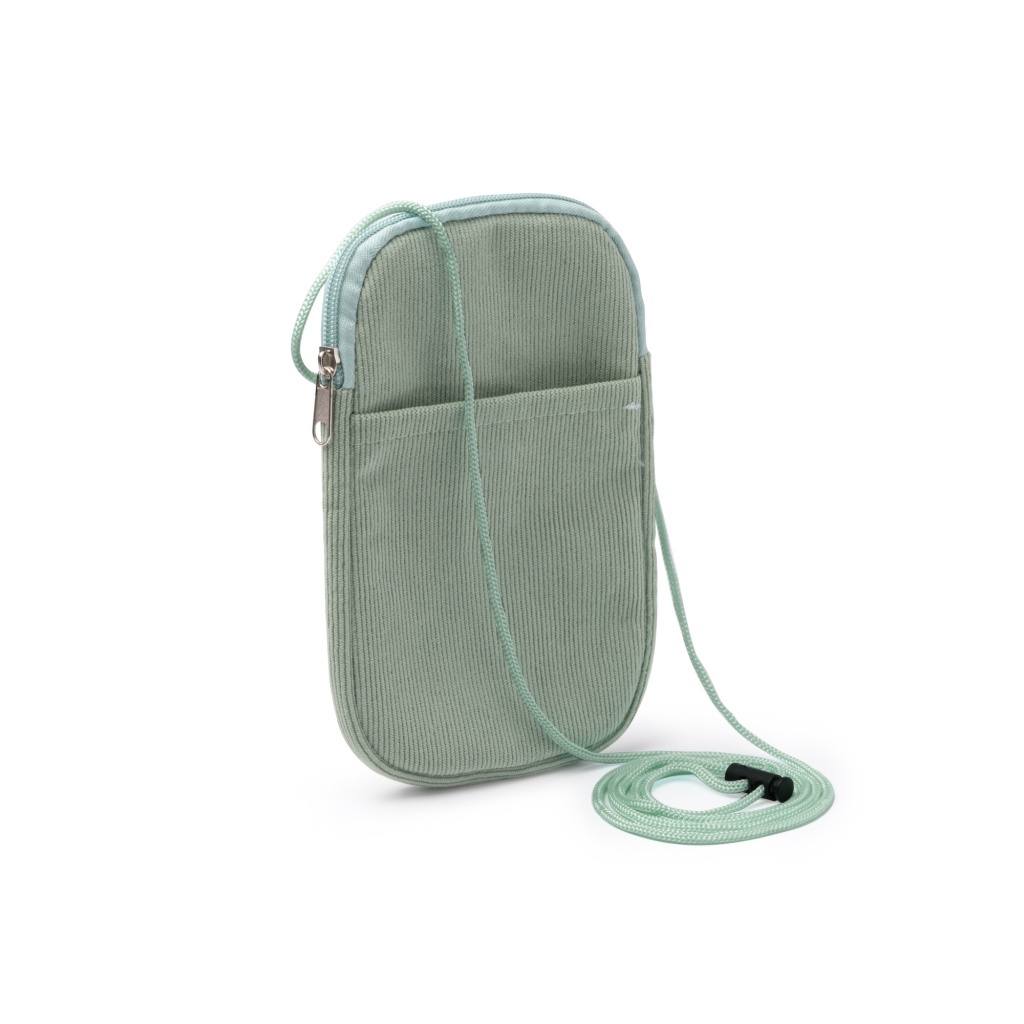 BUSNIX - Saszetka ze sztruksu z kieszenią na telefon
