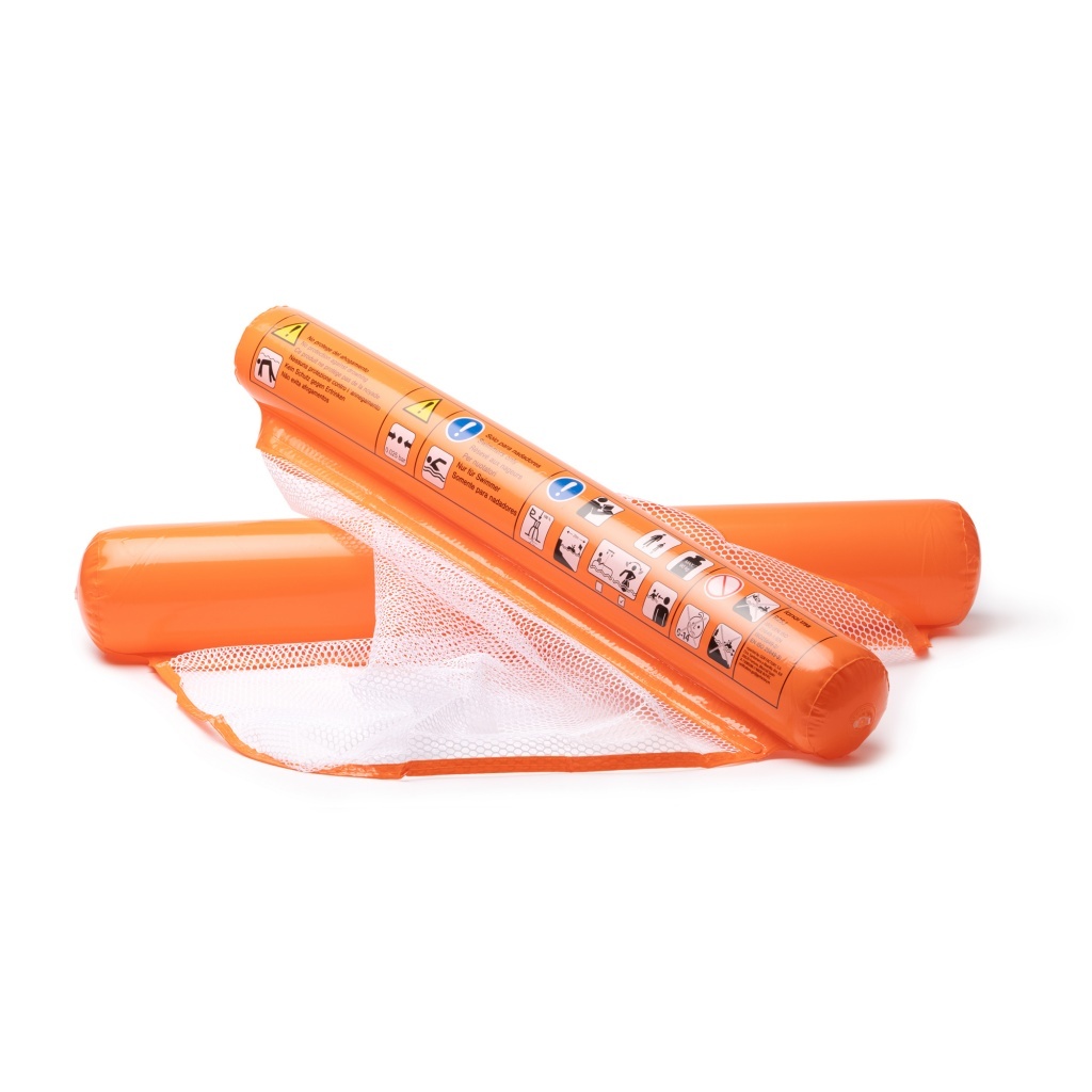 LANAI - Dmuchany hamak wodny/materac z siatką i nadmuchiwanymi końcami