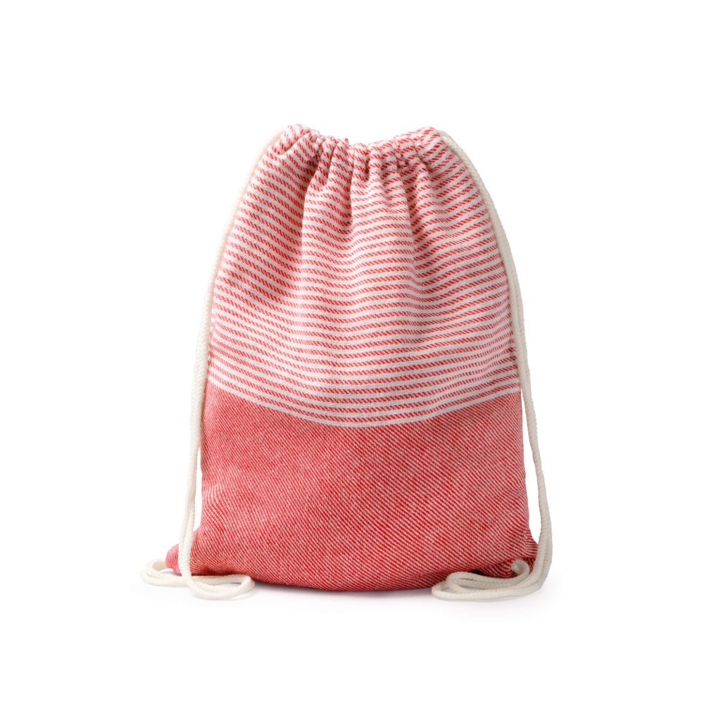 MADEIRA - Pareo/plecak sznurkowy (2w1), bawełna z recyklingu 180 g/m²