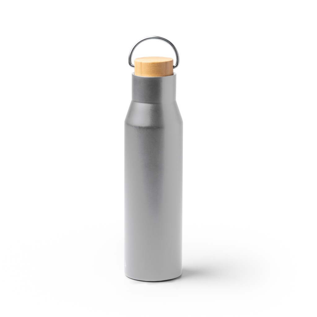 Meyer - Termos wykonany ze stali nierdzewnej 304 z podwójnymi ściankami z bambusową zakrętką. Pojemność: 550 ml.