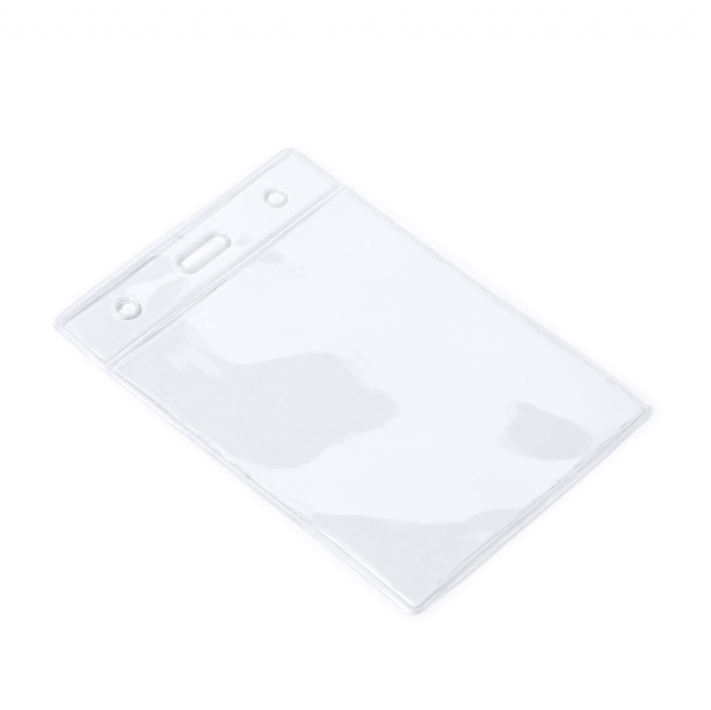 TABOR - Przezroczysty uchwyt na plakietkę wykonany z PCV