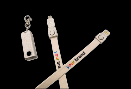 LENNY D ECO - Biodegradowalna smycz z uniewrsalną końcówką do ładowania telefonu