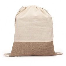 WILKES - Plecak/worek z bawełny i juty